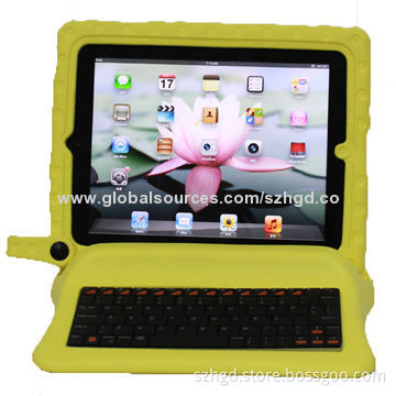 Stand Cover for iPad with Keyboard, OEM and ODM Factory, Fall-resistant and Anti-scratch